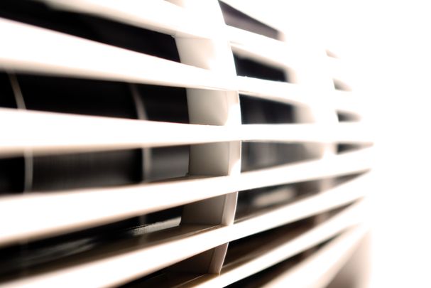 Air conditioning unit in white